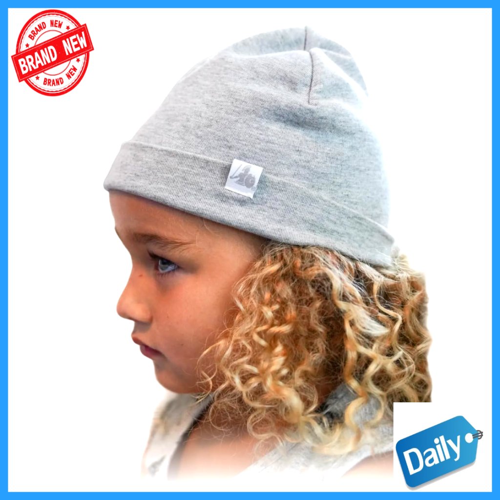 Emf Radiation Blocking Beanie For Kids, Cotton Nylon Blend, Adjustable Fit
